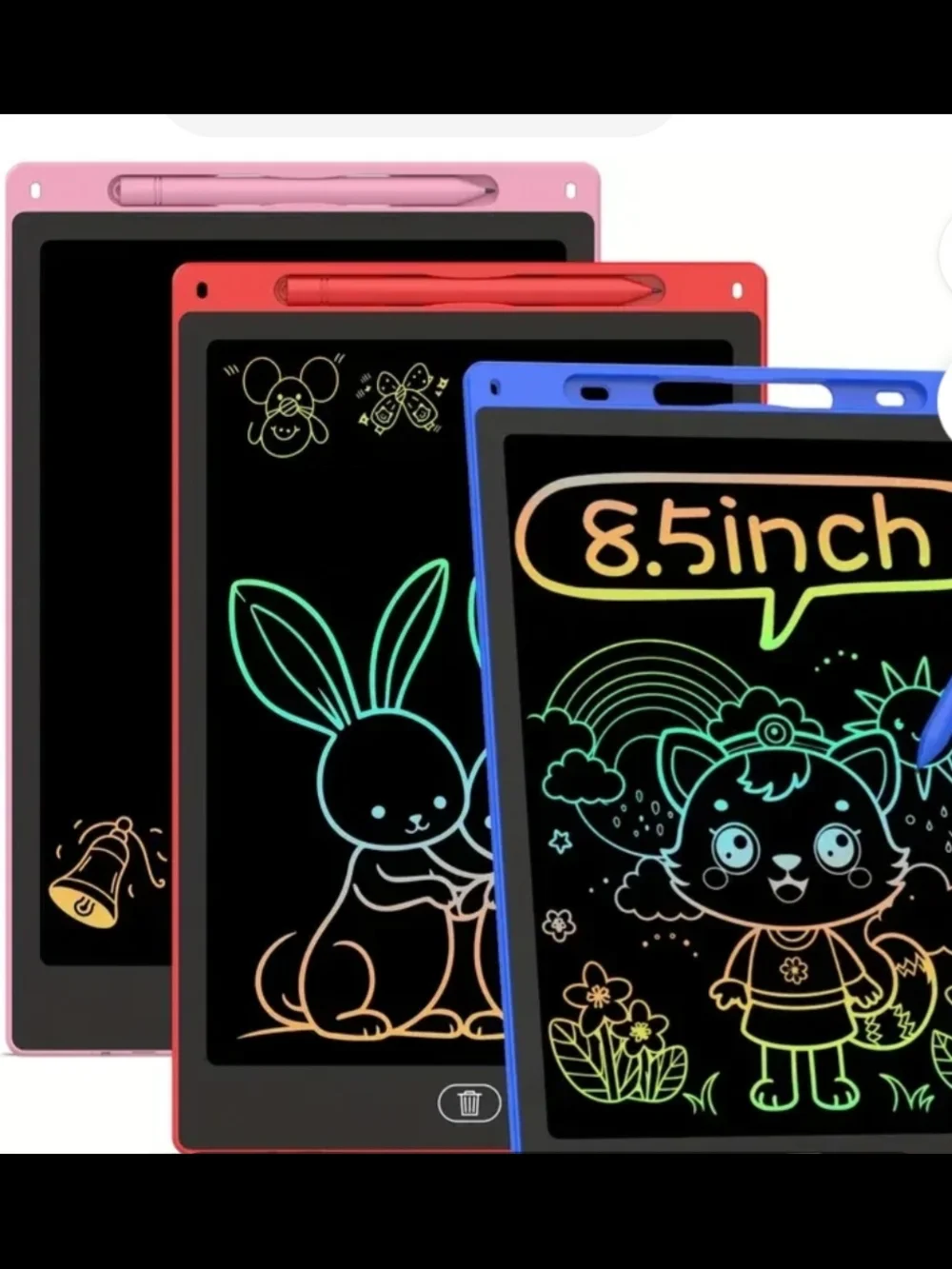 LCD Writing Tablet with Stylus - Portable E-Notepad Teal Color NWOT